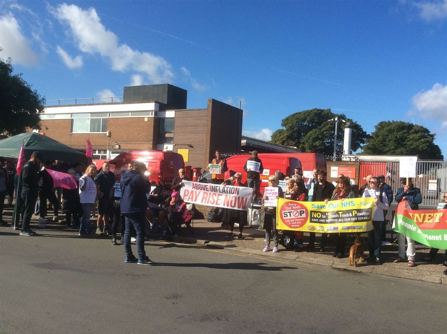 The 'Enough is Enough'; protest in Ramsgate