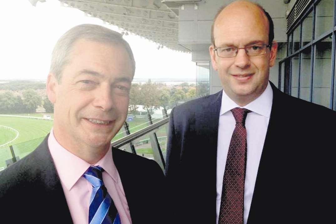 Parliamentary candidate for Rochester and Strood Mark Reckless with Ukip leader Nigel Farage