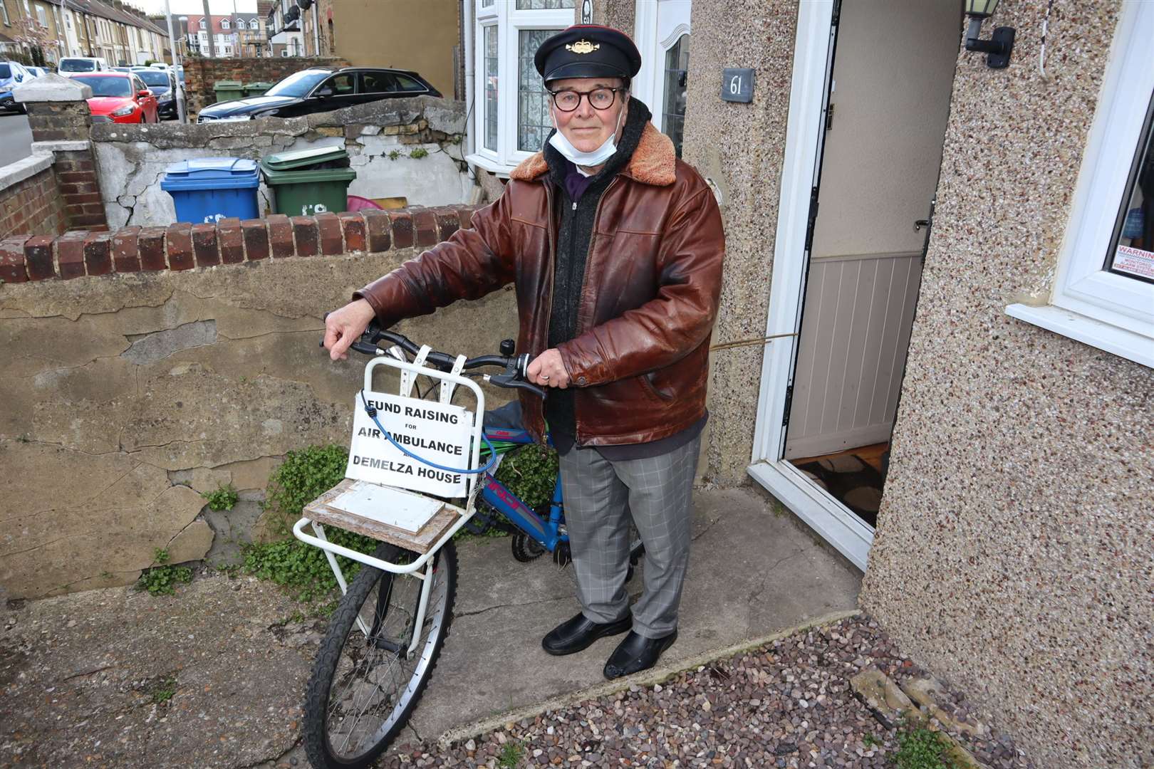 Whistling postman Dale Howting of Goodnestone Road, Sittingbourne, has had his morning's takings stolen from his bike
