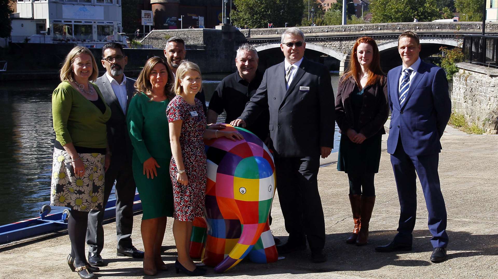 Elmer the Elephant Art Trail coming to Maidstone in 2020 organised by Heart of Kent Hospice.Official partners, Ann-Marie Kelly, Dean Hoppers, Lyndsey Gallagher, Ian Savage, Sarah Pugh, David Boughton, Martin Cox, Ilsa Butler and James Emson