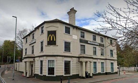 McDonald's in London Road, Greenhithe, is reopening with a new drive-thru in December. Picture: Google