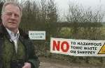 PROTESTOR: Cllr John Stanford says the qualtity of life in the area could be compromised by the proposal