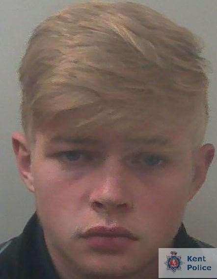 Patrick Stevens, 19, has been jailed for two years. Picture: Kent Police
