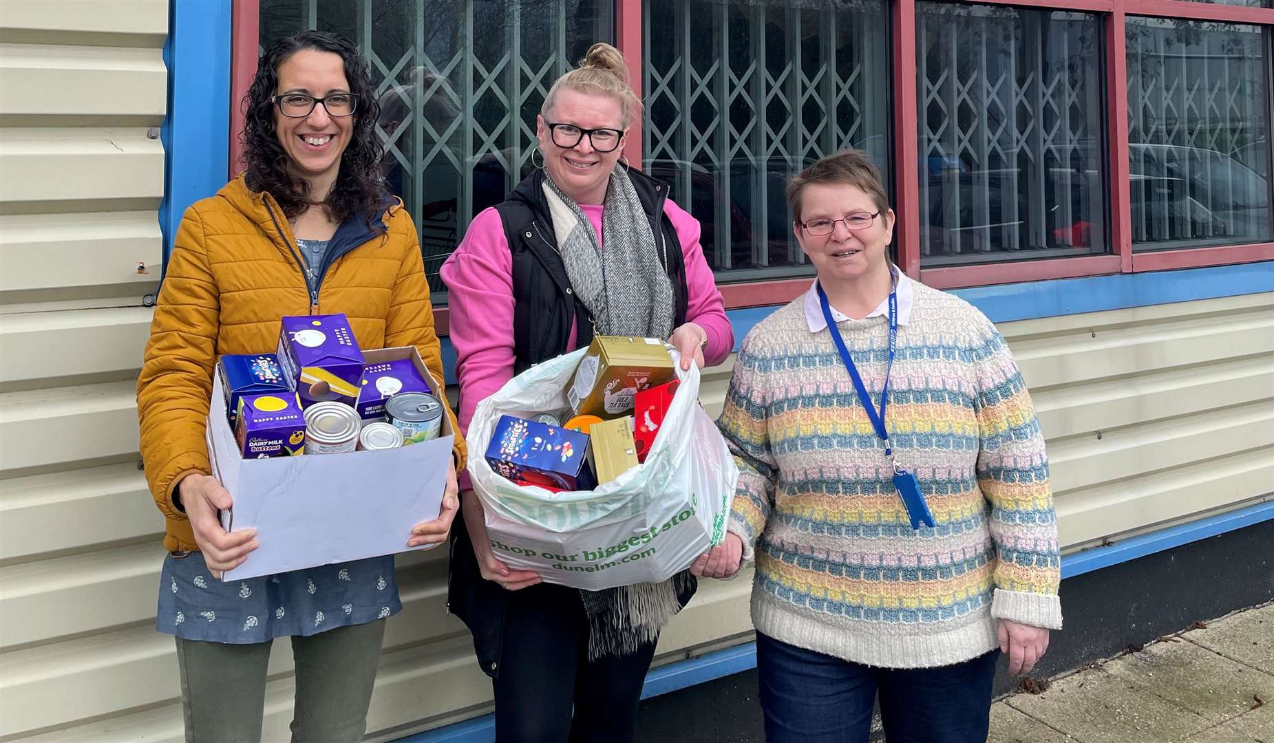 Snodland Wards collecting Easter egg donations in support of their local food bank. Picture: Wards