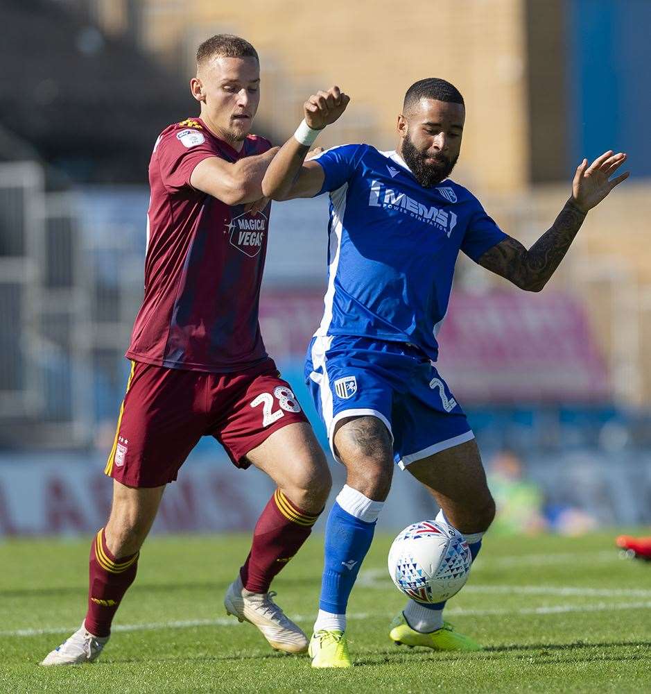 Gillingham v Ipswich Town action Picture: Ady Kerry (17154472)