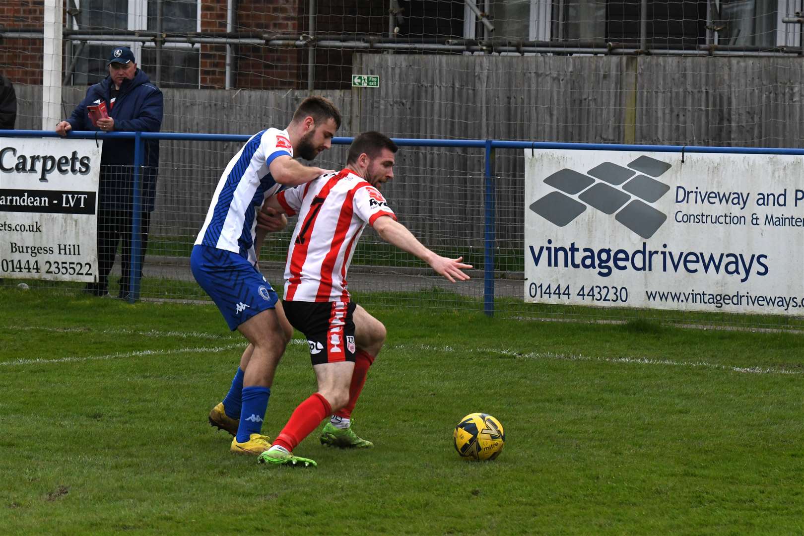 Danny Leonard in possession for Sheppey against Haywards Heath Picture: Marc Richards