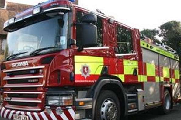 The Kent Fire and Rescue Service attended a blaze in Cliftonville last night