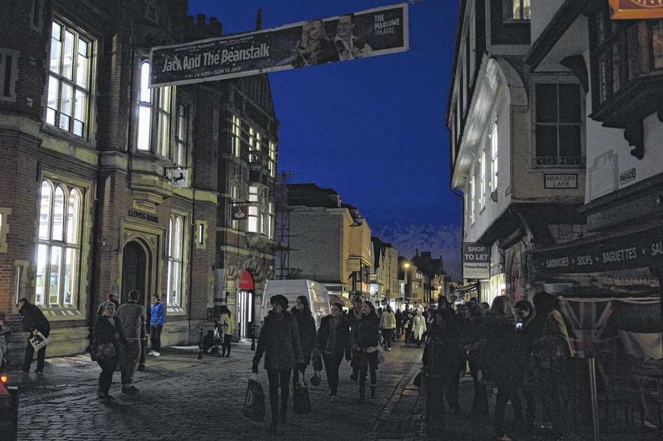 Canterbury High Street won't be lit up this Christmas