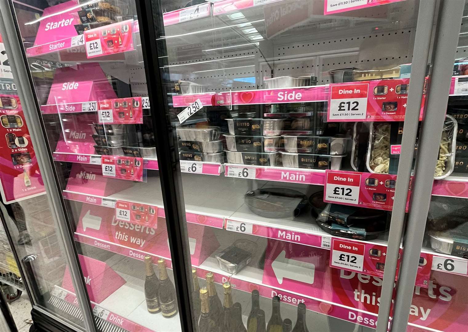There had been a run on Valentine’s Day meals in Asda