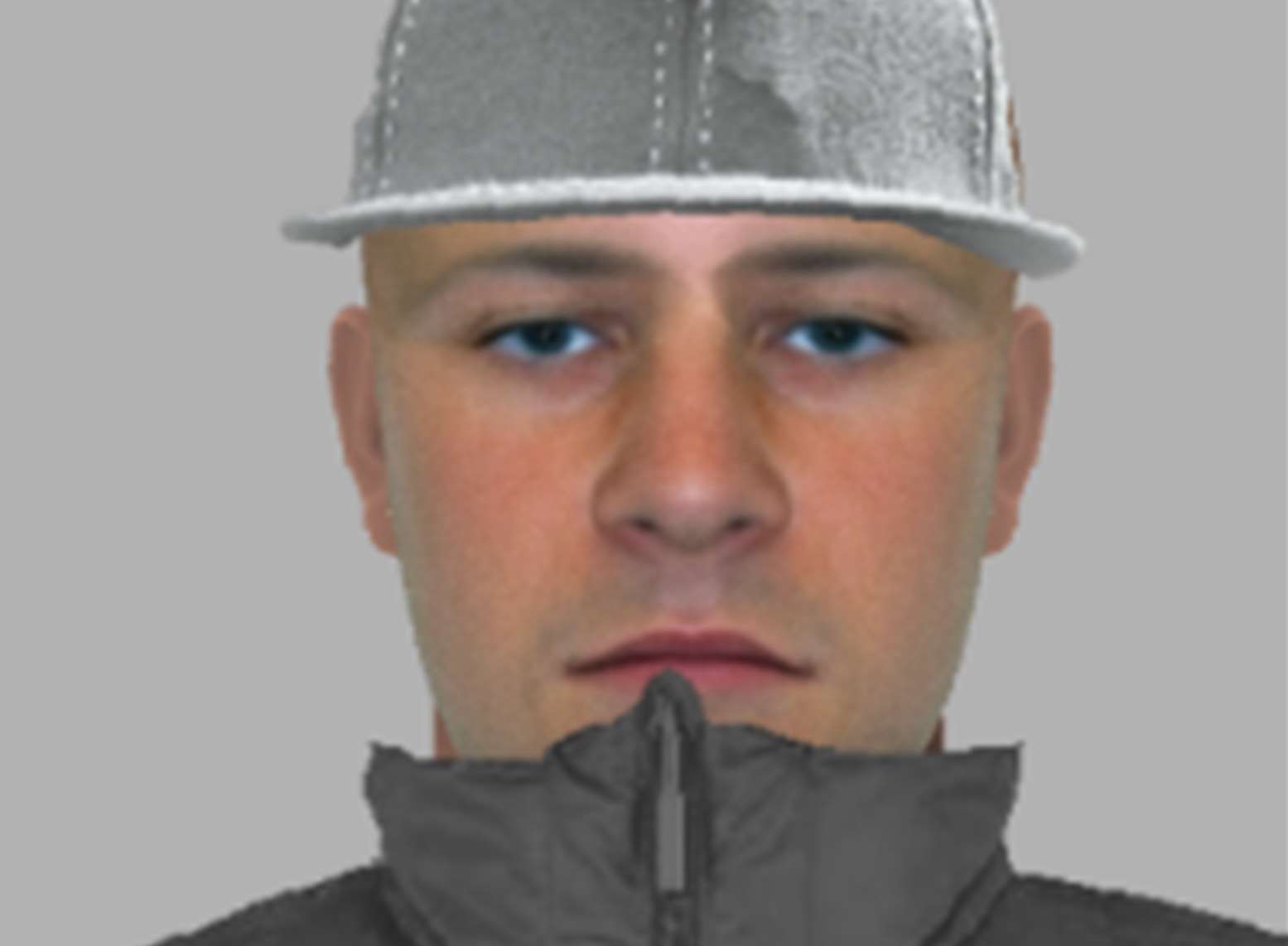 One of the men was wearing a flat cap and possibly a bandana covering his mouth. Picture: Kent Police