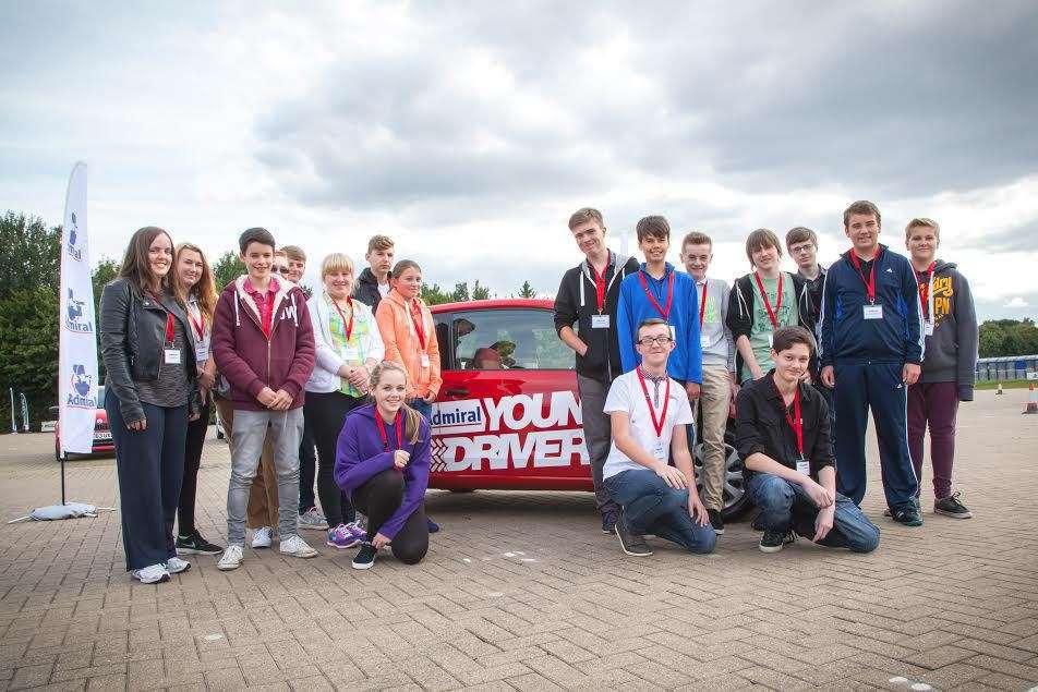 Finalists of the Young Driver Challenge competition in the 14-16 age category