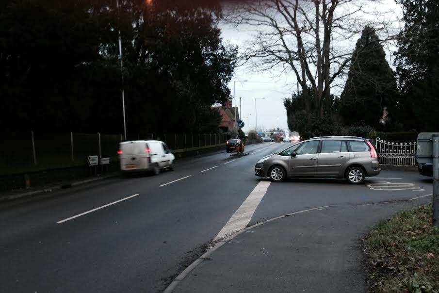 The junction where Hempstead Lane meets the A2 London Road, Bapchild, is near where Ryan was hit