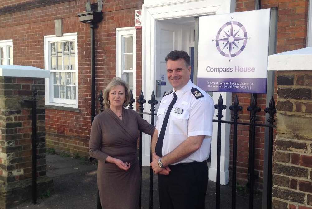 Ann Barnes, Police and Crime Commisisoner and Alan Pughsley, Kent Police Chief Constable