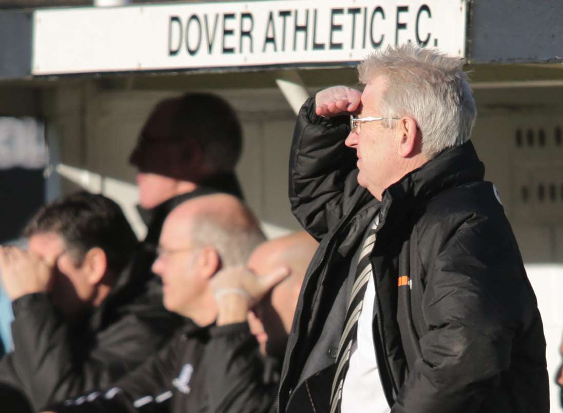 Dover manager Chris Kinnear is looking forward and not back.