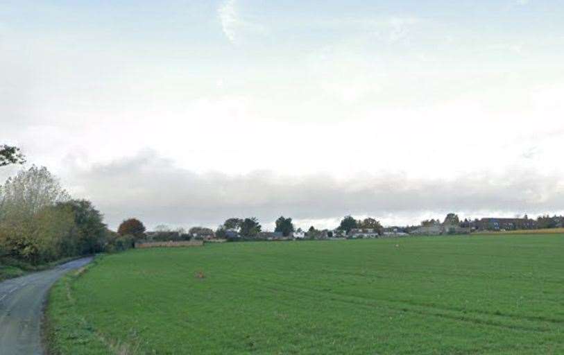 Some 115 homes are proposed for farmland north of Foxborough Lane in Minster, sparking opposition from neighbours. Picture: Google