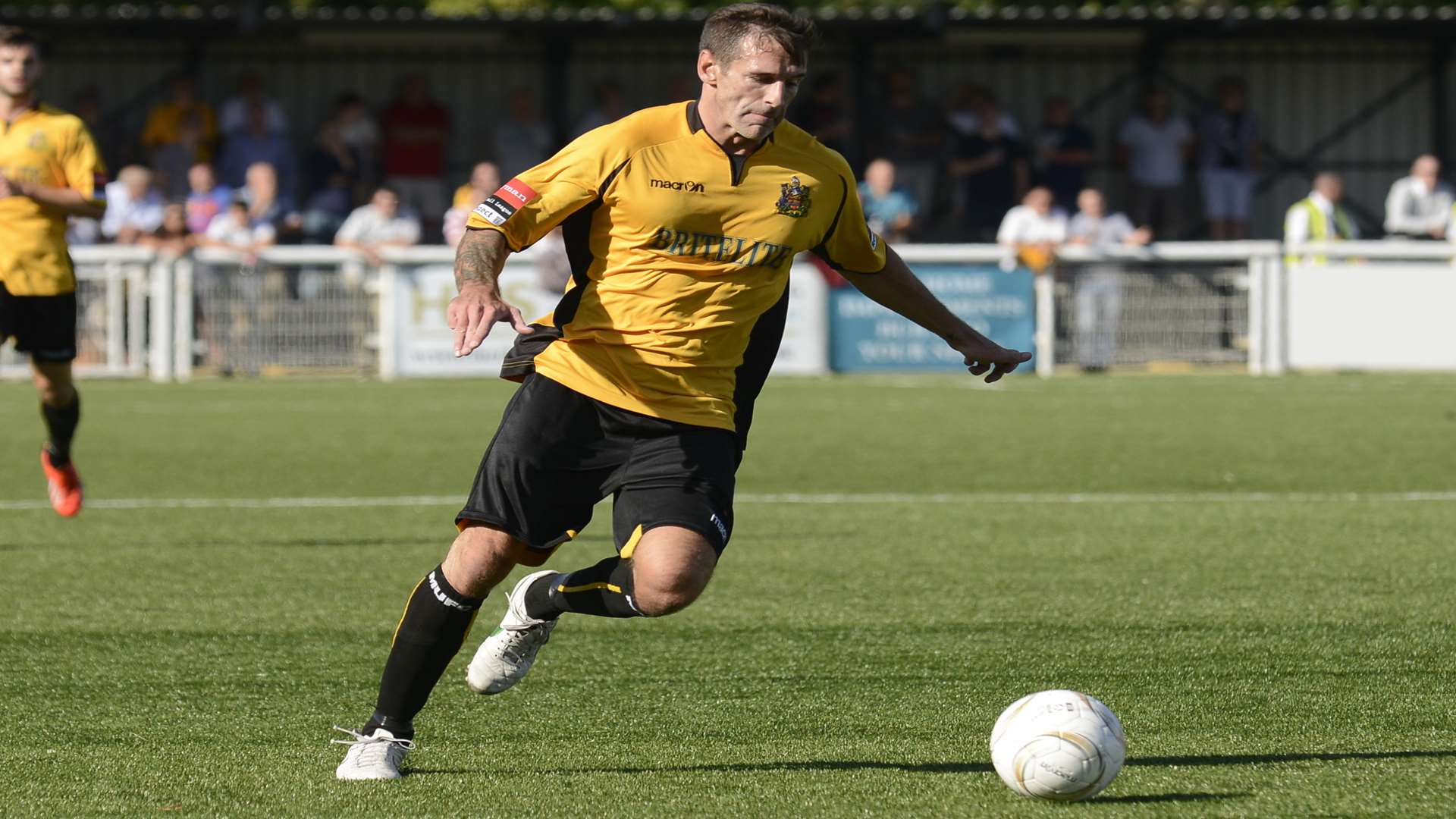 Paul Booth - playing for Maidstone in August, 2013