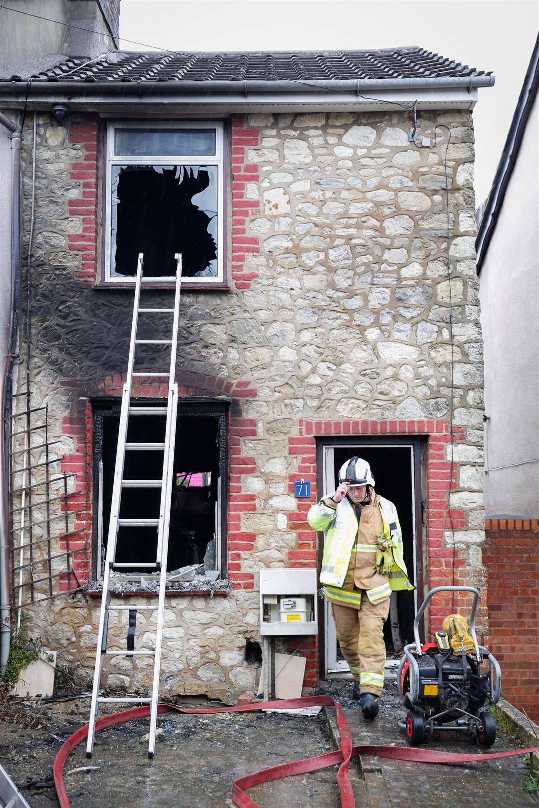 The two-storey home was destroyed by the fire.