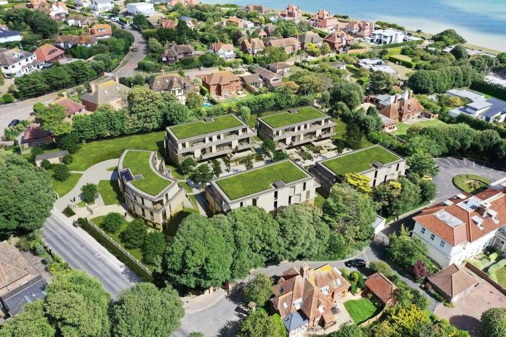 The site of Foreland Manor is up for sale with consent to build 34 flats. Pictured is a CGI of how those flats might look. Picture: Sanderson Weatherall