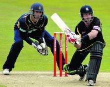 Darren Stevens played a starring role as Kent beat Hampshire by eight runs in the Twenty20 Cup, June 22 2009.