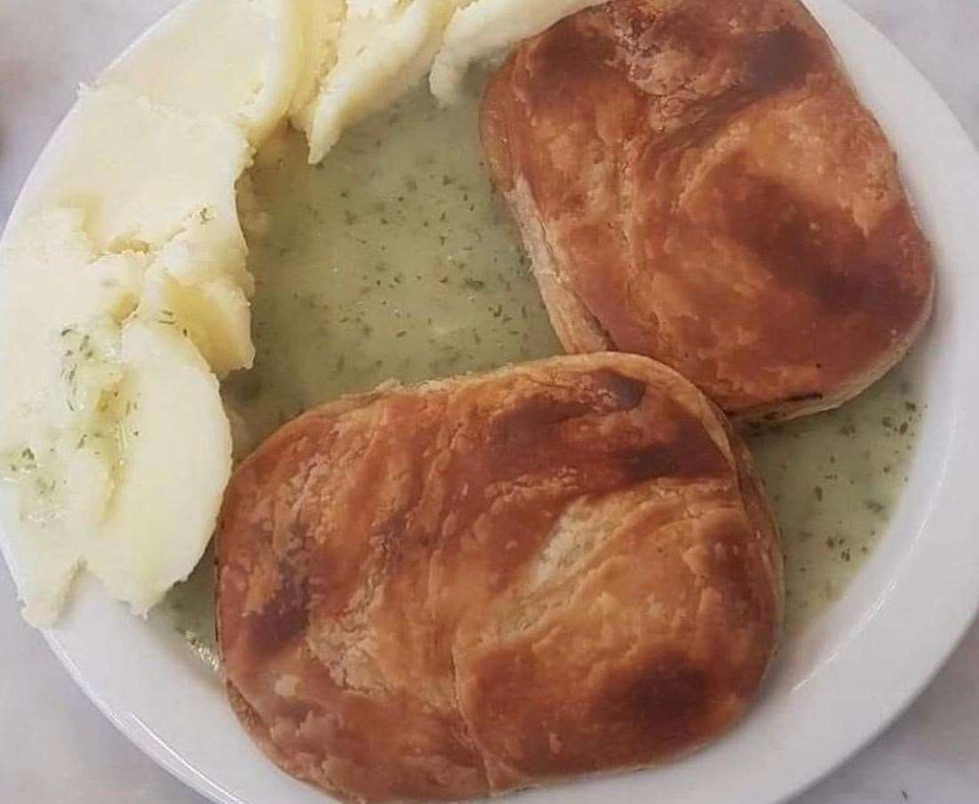 A traditional dish of pie, mash and liquor sauce