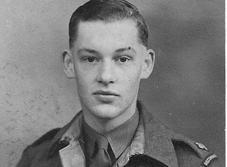 Roy Cockburn when he was a young soldier