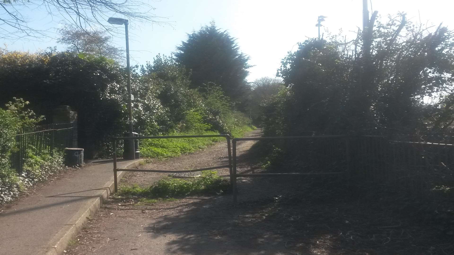 The boy was confronted by a man wielding a knife in the alley running into Church Walk, Gravesend