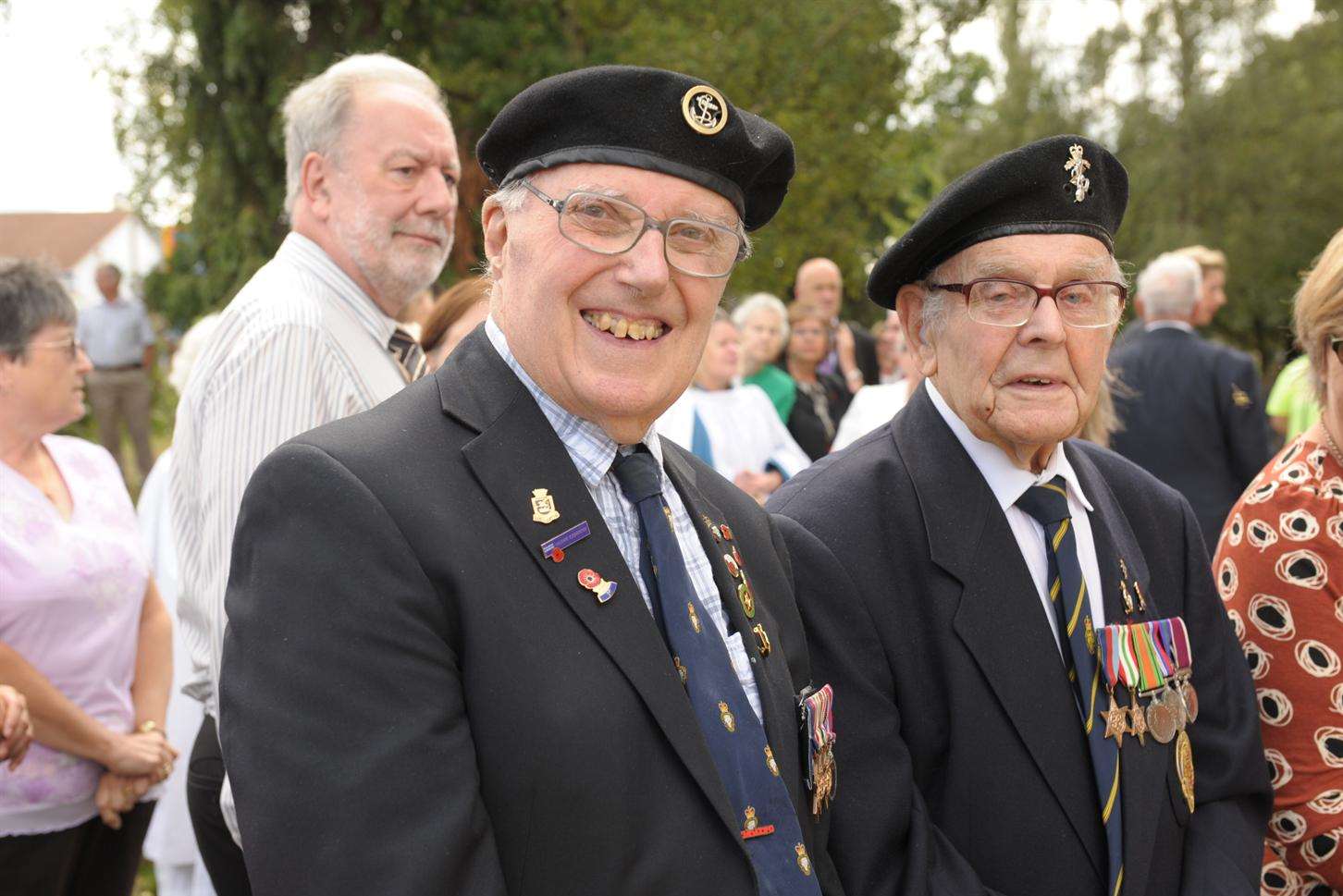 Veterans Edward Needham,89, and Eric Stratford, 93.