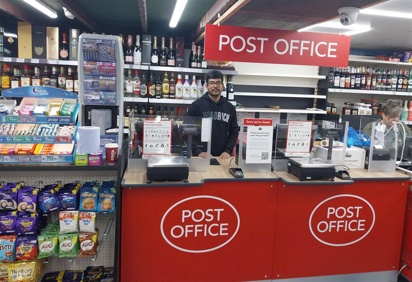 The Post Office now has a permanent home at the Costcutter in Edenbridge with postmaster Rathivarman Soundararasha
