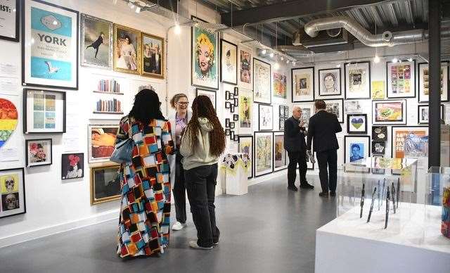 The new Punk and Pop Art exhibition has opened at the Folkestone Art Gallery. Picture: George Cory