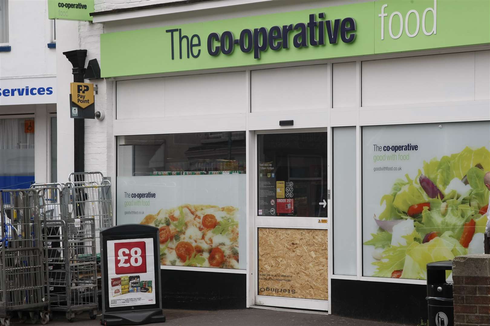 Waddington targeted the Co-op store twice.