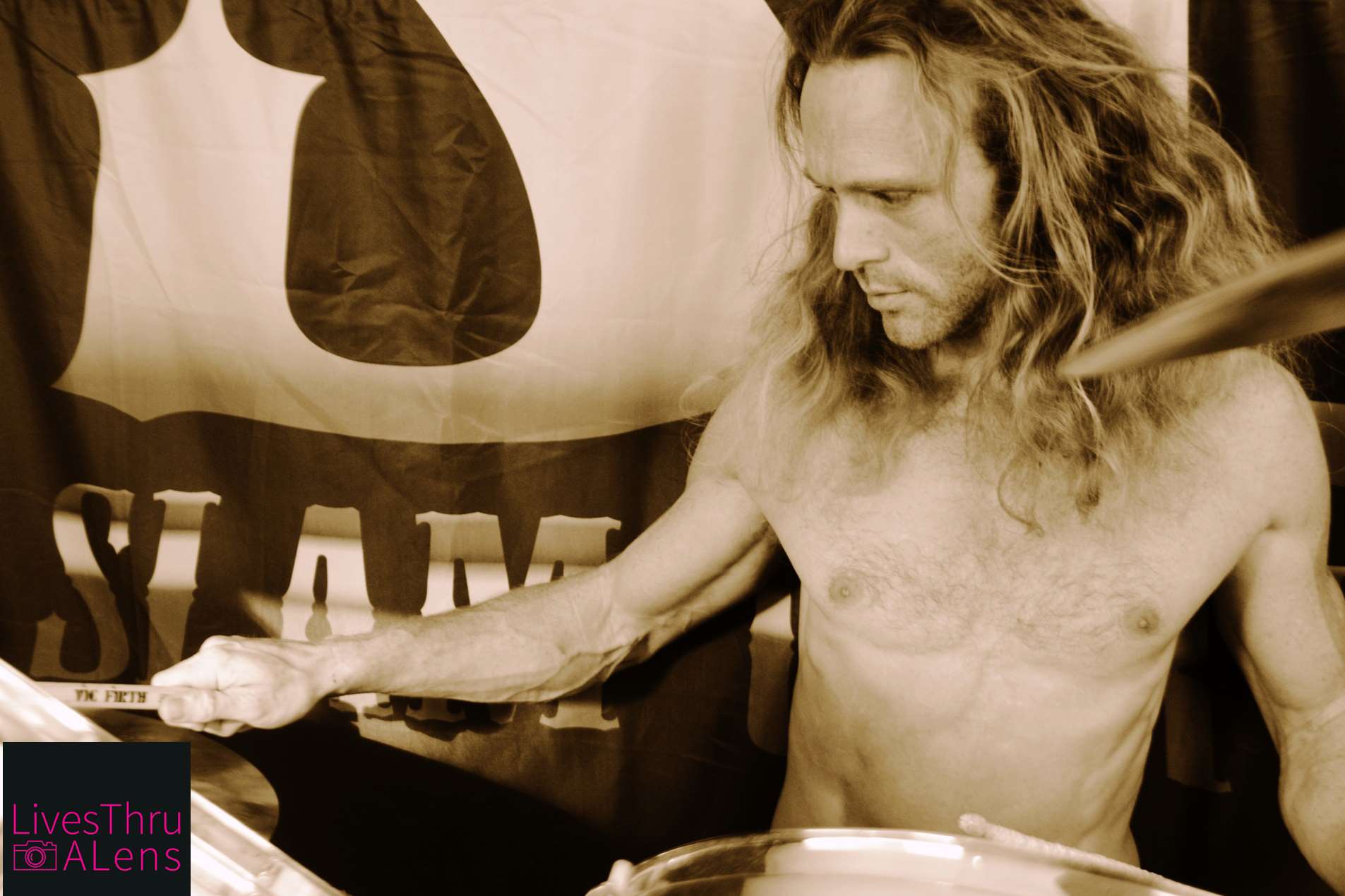 Steve Campkin, drummer in Slam Cartel