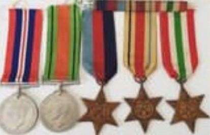 Second World War medals were stolen during a burglary. Picture: Kent Police