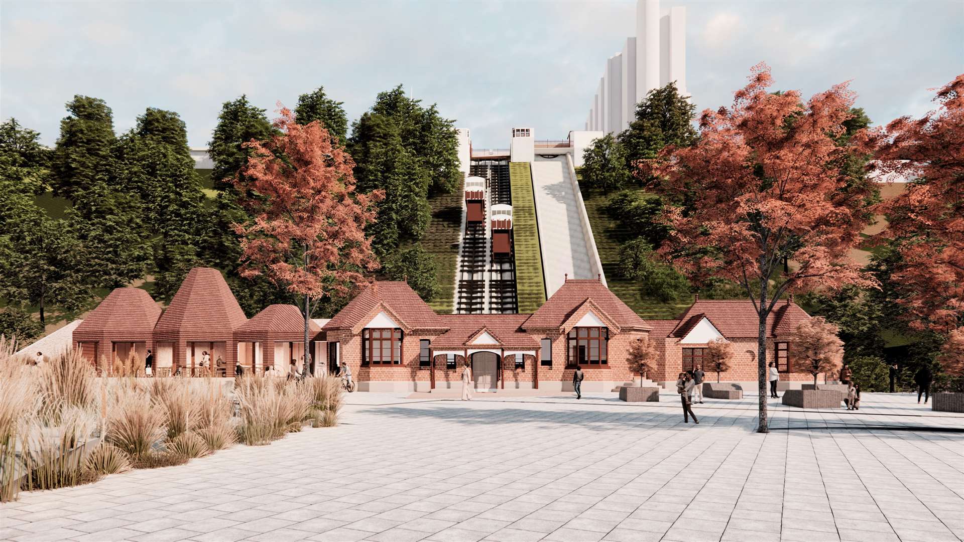 Image shows how the lift will be madeover. Picture: Folkestone Leas Lift