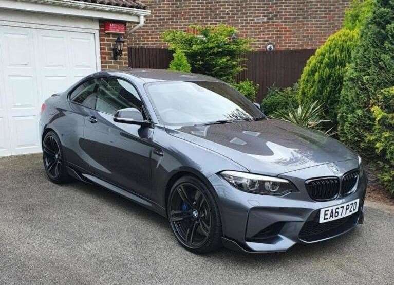 Daniel Surridge's BMW M2 was stolen from outside his home in Ashford in the middle of the night
