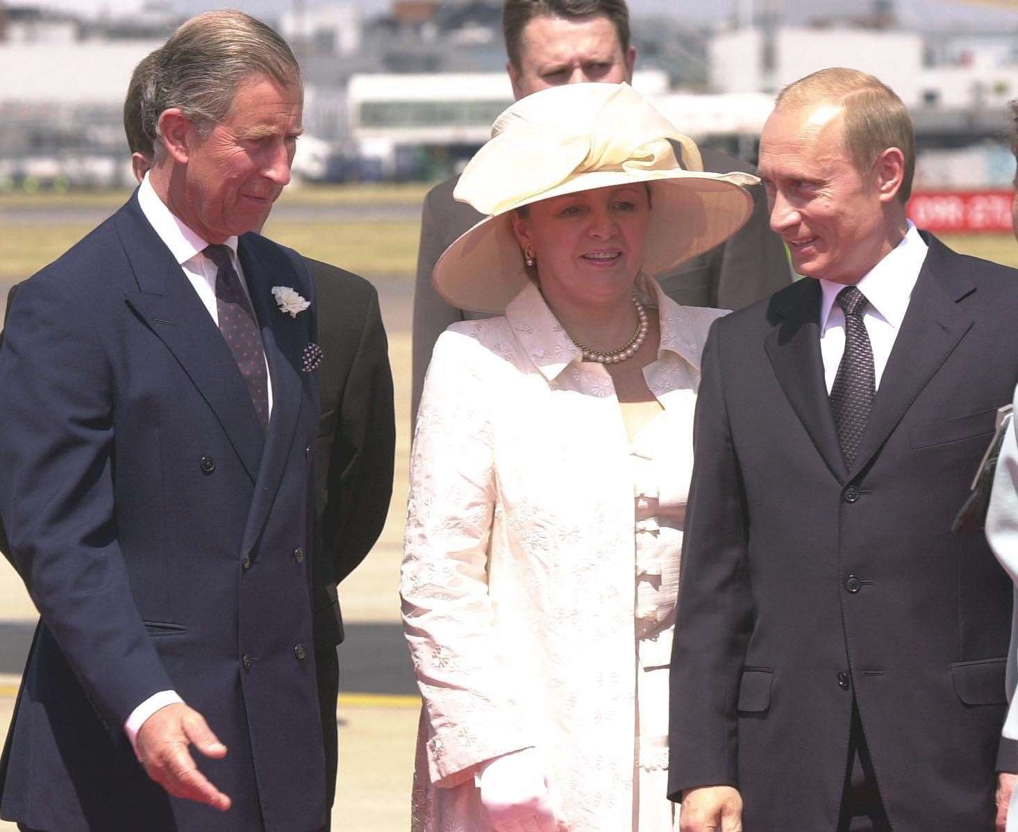 The Prince of Wales with Russian President Vladimir Putin (Tim Ockenden/PA)