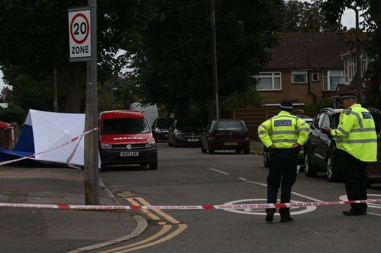 The scene following Kyle's death on Friday. Picture: UK News in Pictures