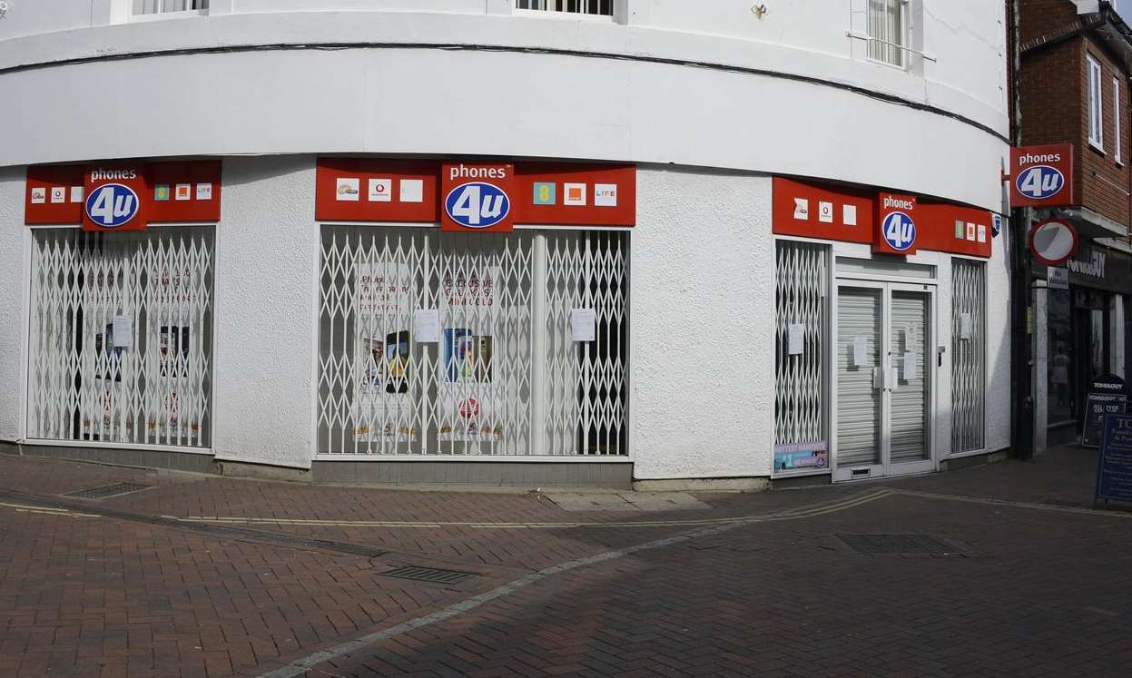 Phones 4u shop on Ashford High Street. Picture: Paul Amos