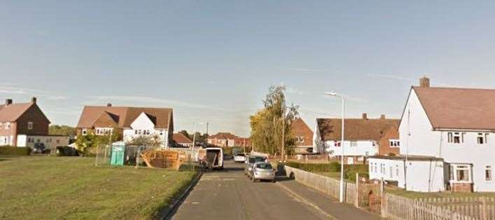 The man was arrested in Covey Hall Road, Snodland. Picture: Google street view