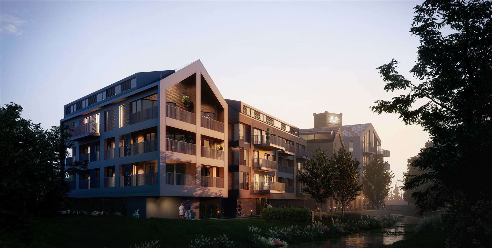 Fifty-three flats are planned as part of the project. Picture: Hollaway Studio