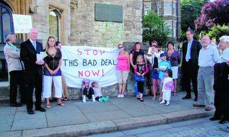 Medway Tunnel sale protest