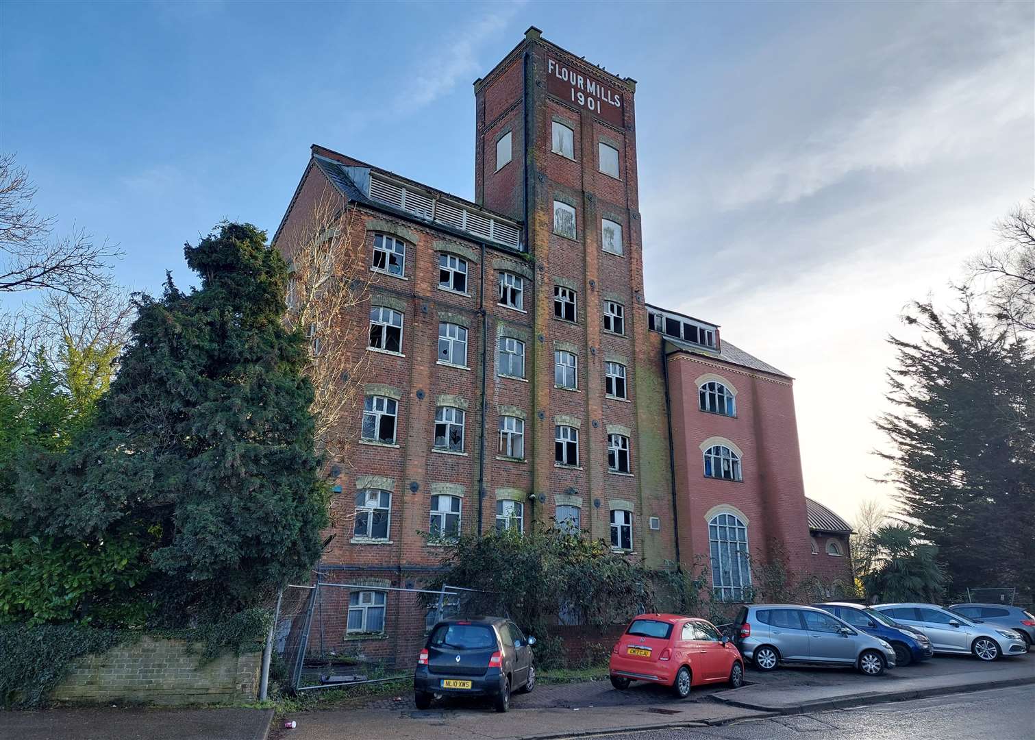 The landmark site sits at the bottom of East Hill near Ashford town centre