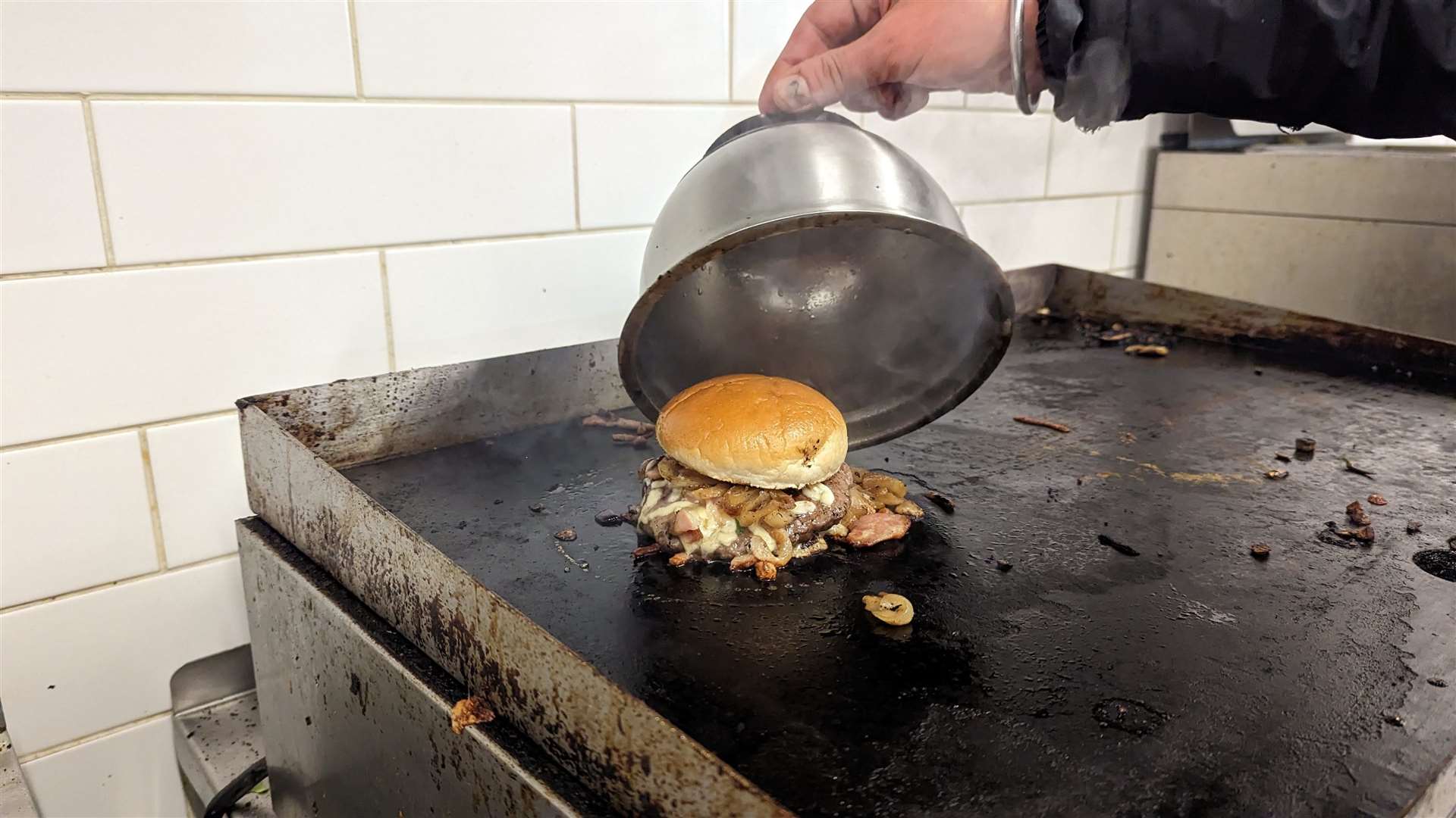 Just The Ticket caterers at Folkestone Invicta Football Club use local produce for their much-loved burgers
