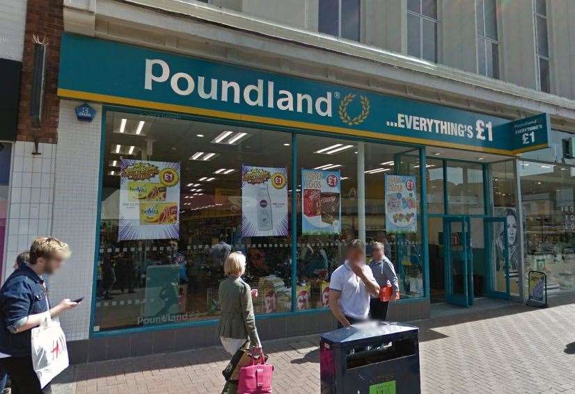 Poundland in Week Street. Picture: Google Street View