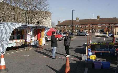 Rochester Market consists of just two stalls at the moment. Picture: PETER STILL