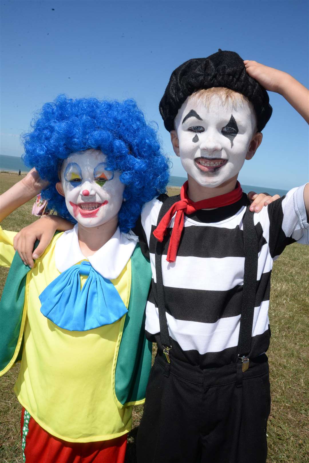Jack, six and Liam Annett, eight took part in the Margate Carnival on Sunday. Picture: Chris Davey. (3437128)