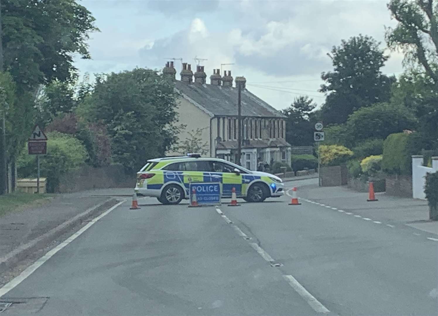 The A227 Wrotham Road has been shut near Meopham Green (11282528)