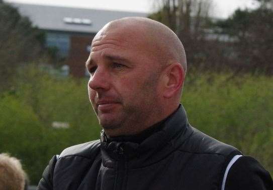 Lydd Town manager Scott Porter watched his side fight back from 4-0 down – but he wasn’t happy Picture: John Anderson