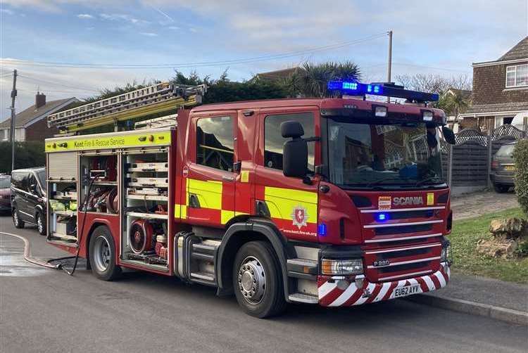 Two fire engines were called to North Dane Way, in Chatham, to reports of a six-vehicle crash involving four cars, one van and one motorbike. Picture: Stock image