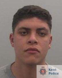 Jailed: Halfway burglar Joshua James-Smith from Chatham. Picture: Kent Police