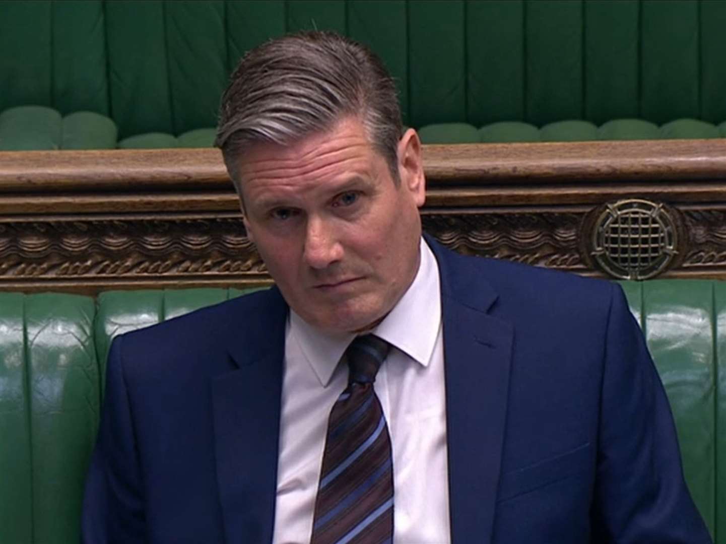 Labour leader Sir Keir Starmer during Prime Minister’s Questions (House of Commons/PA)
